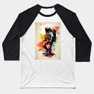 Colorful astronaut illustration Baseball T-Shirt